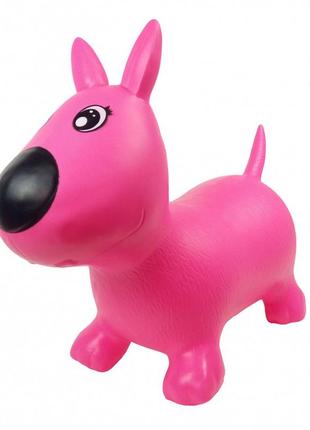 Прыгун-собачка ms1592 надувная (розовая)