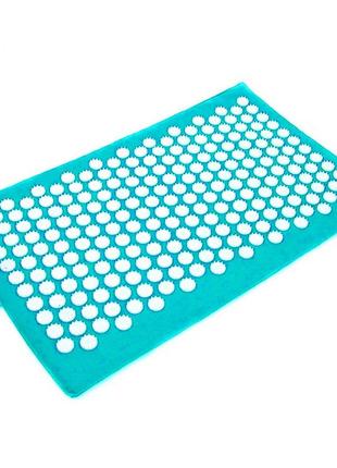 Масажний килимок акупунктурний relax standart ms-6842 (бірюзовий)