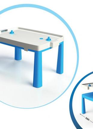 Дитячий ігровий стіл з настолічним хокейом 04580/1/2/3/4/5, 2в1 (синій)1 фото