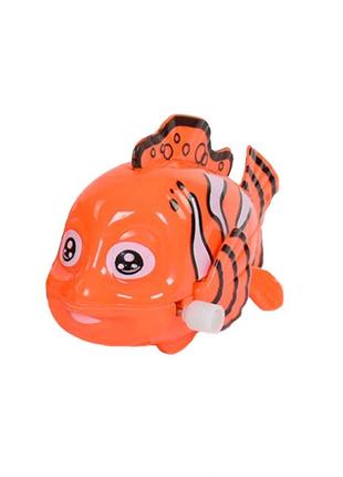 Заводная игрушка 675 рыбка (оранжевый)