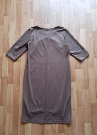 Плаття зі штучної замши великий розмір3 фото