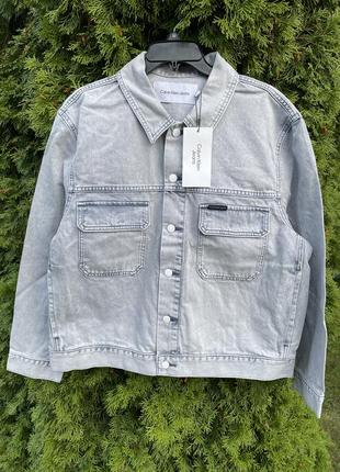 Calvin klein джинсовая куртка ( ck denim jacket oversized ) c америки m,l,xl5 фото