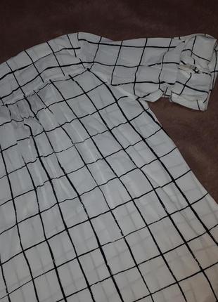 Рубашка блуза primark из вискозы в клетку размер 108 фото