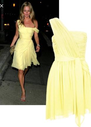 Супер романтичное платье от kate moss нежно-желтого цвета