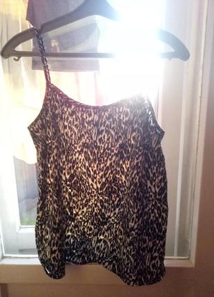 Майка шифонова блуза леопард6 фото