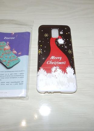 Чохол zorrov для samsung galaxy a6 2018 merry christmas2 фото