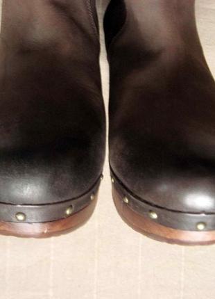 Ugg australia lynnea 3207 (42) кожаные ботинки женские7 фото