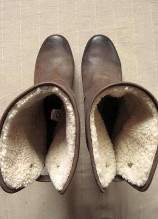 Ugg australia lynnea 3207 (42) кожаные ботинки женские3 фото