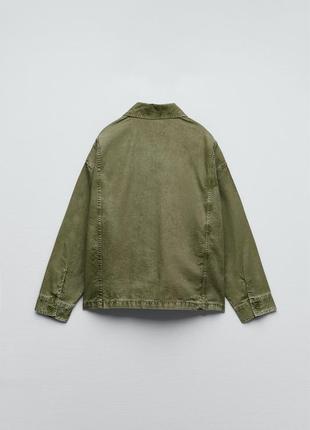 Zara куртка рубашечного кроя с асимметричным низом, размер s8 фото