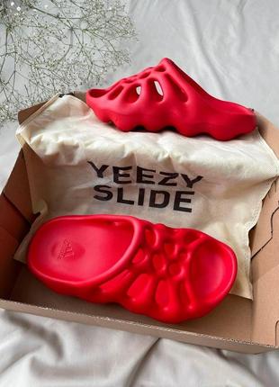 Adidas yeezy 450 slide red10 фото