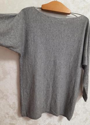 Елегантный   дизайнерський полувер свитер джемпер с кашемира и шелка snobby sheep cashmere nilano8 фото