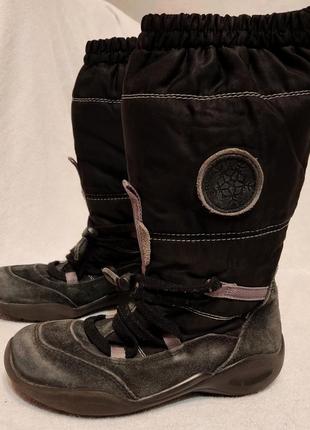 Чобітки eco, утеплені, весняні, 31 р, 19 см. верх нат.замша + gore-tex. у гарному стані!