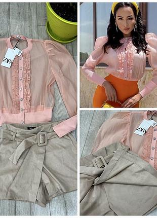 Продам набором блузку, шорты zara