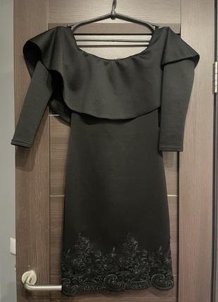 Вечірня сукня . чорна . елегантна .3 фото