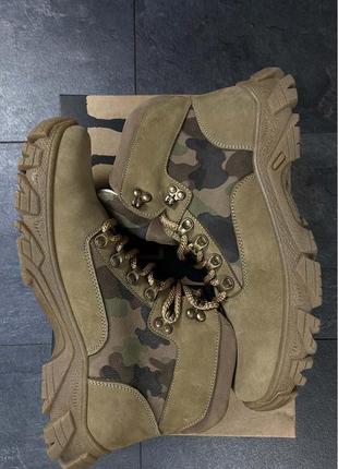 Ботинки тактические демисезон зима светлые военные качественные койот светлые2 фото