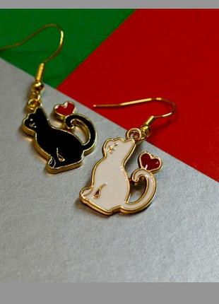 Серьги котики