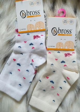 Носки bross деми на 3-5р для девочек брос турочница носки1 фото