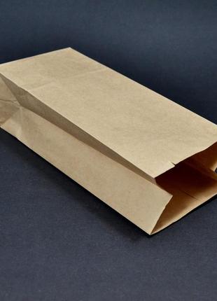 Пакет с дном бумажный 40*19*11 см. коричневый 2 слоя