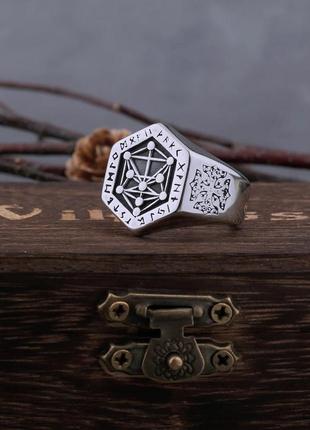 Мужское кольцо печатка vikings в стиле панк4 фото