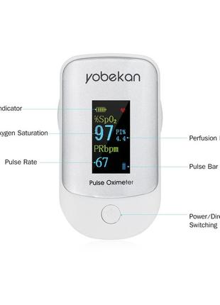 Пульсоксиметр на палец pulse oximeter x1805. оксиметр, пульсометр6 фото