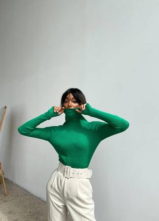 Неймовірний безшовний гольф / водолазка в рубчик