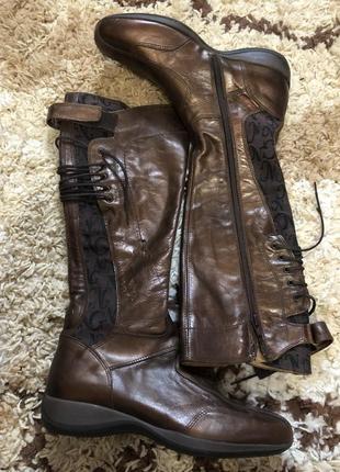 Фірмові шкіряні чоботи nero giardini італія оригінал!