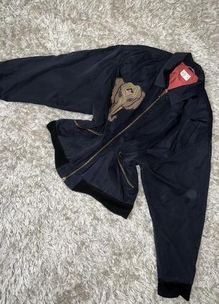 Вінтажний об'ємний бомбер,нашивка(07)