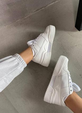 Adidas originals forum bold white жіночі білі повсякденні кросівки адідас на кожен день люкс женские белые повседневные кроссовки на каждый день