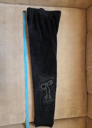 Велюровые лосины рост 122-128.