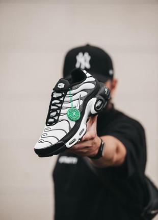 Кросівки чоловічі nike air max tn black/white/кроссовки мужские найк  аир макс тн