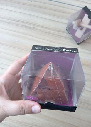 Дерев'яні 3 d головоломки elefun подвійний хрест та піраміда.2 фото
