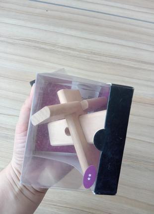 Дерев'яні 3 d головоломки elefun подвійний хрест та піраміда.6 фото