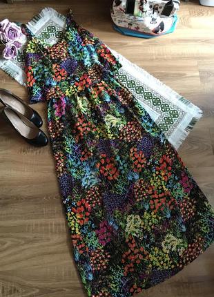 Сарафан квітковий принт 100%віскоза