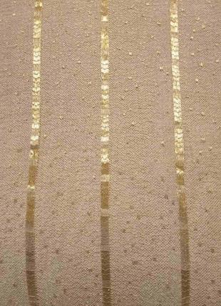 Відріз тканини, сітка декоративна, золота, 0,98 х 1,00 (італія)