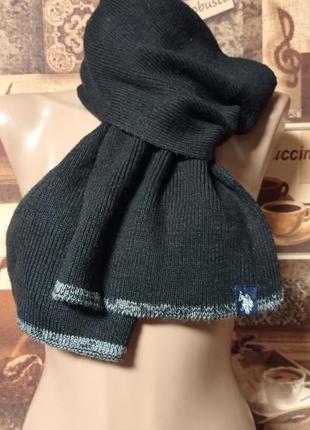 Чоловічий шарф polo marineblå 22×156см