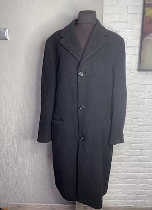 Чоловіче класичне пальто шерсть і кашемір, демісезонне пальто van gils 56р