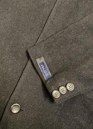 Чоловіче класичне пальто шерсть і кашемір, демісезонне пальто van gils 56р