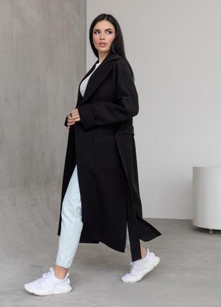 Оверсайз демисезонное женское пальто-халат  "палермо"💫4 фото