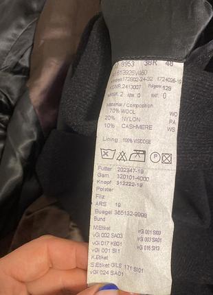 Чоловіче класичне пальто шерсть і кашемір, демісезонне пальто van gils 56р