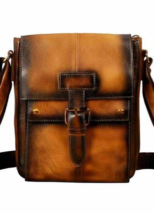 Мужская сумка через плечо коричневая bexhill on8571-4