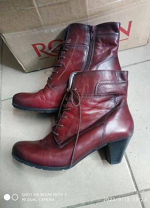 Кожаные ботинки gabor р.40, шкіряні черевики