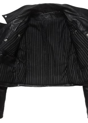 Раритетная винтажная укороченная куртка косуха 90-х canadian short pefecto leather grunge jacket5 фото