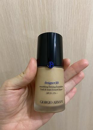 Тональная основа giorgio armani designer lift smoothing firming foundation spf 20 №5
