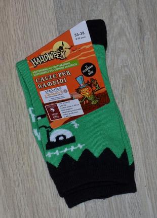 Носки halloween. 1 шт франкенштейн 31-34 35-38 39-42 носочки 6-8-10-14 лет хеллоуин хелоуин хэллоуин хэлоуин хеловин хелловин хелоувин