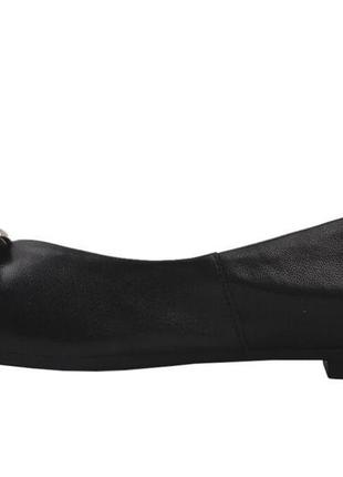 Туфли на низком ходу женские berkonty натуральная кожа, цвет черный, 384 фото