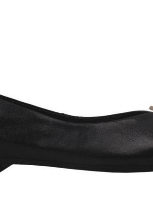 Туфли на низком ходу женские berkonty натуральная кожа, цвет черный, 382 фото