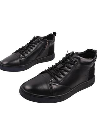 Ботинки мужские cosottinni черные натуральная кожа5 фото