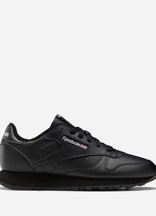 Кросівки reebok classic leather black sneakers