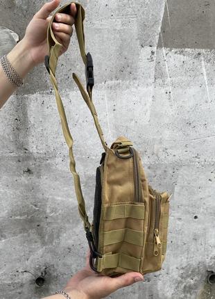 Тактична сумка слінг хакі5 фото