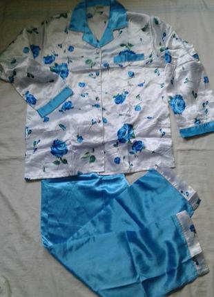 Шикарная атласная пижама .3 фото